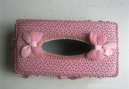 布艺纸巾盒 满天星设计，家居布艺的点睛之笔